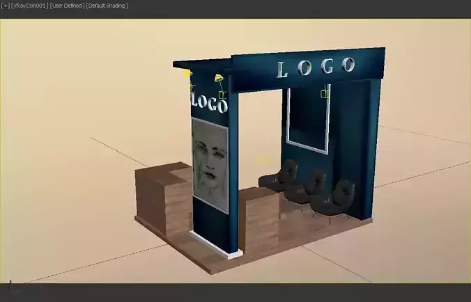 Booth Exhibition Stand 3D Model 3D model