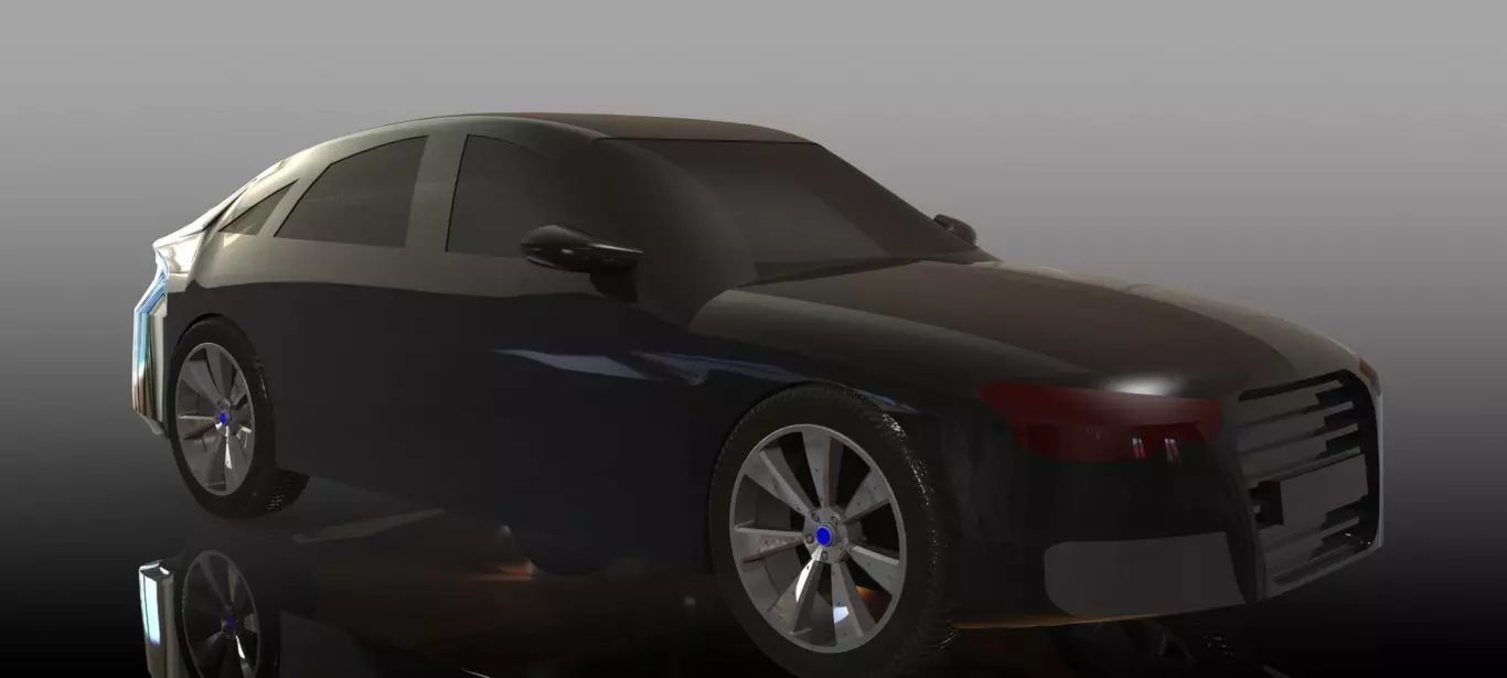 Audi A6 2014 Model 3D Printable 3D model_0