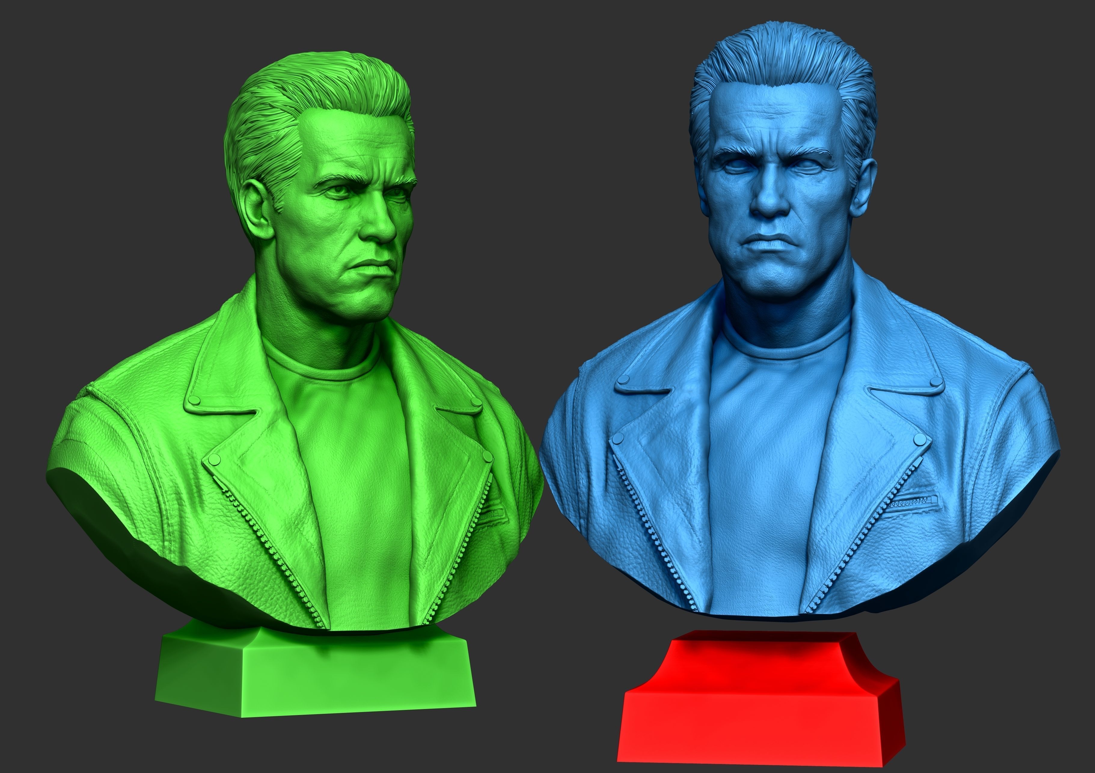 TERMINATOR Arnold Schwarzenegger 3D print model_8