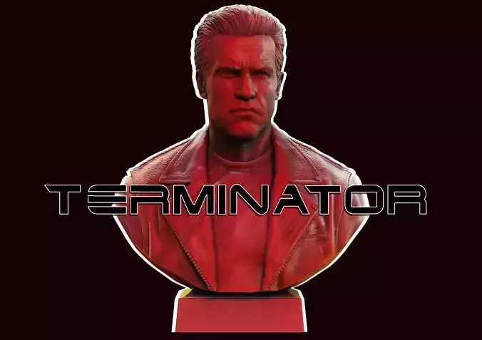 TERMINATOR Arnold Schwarzenegger 3D print model