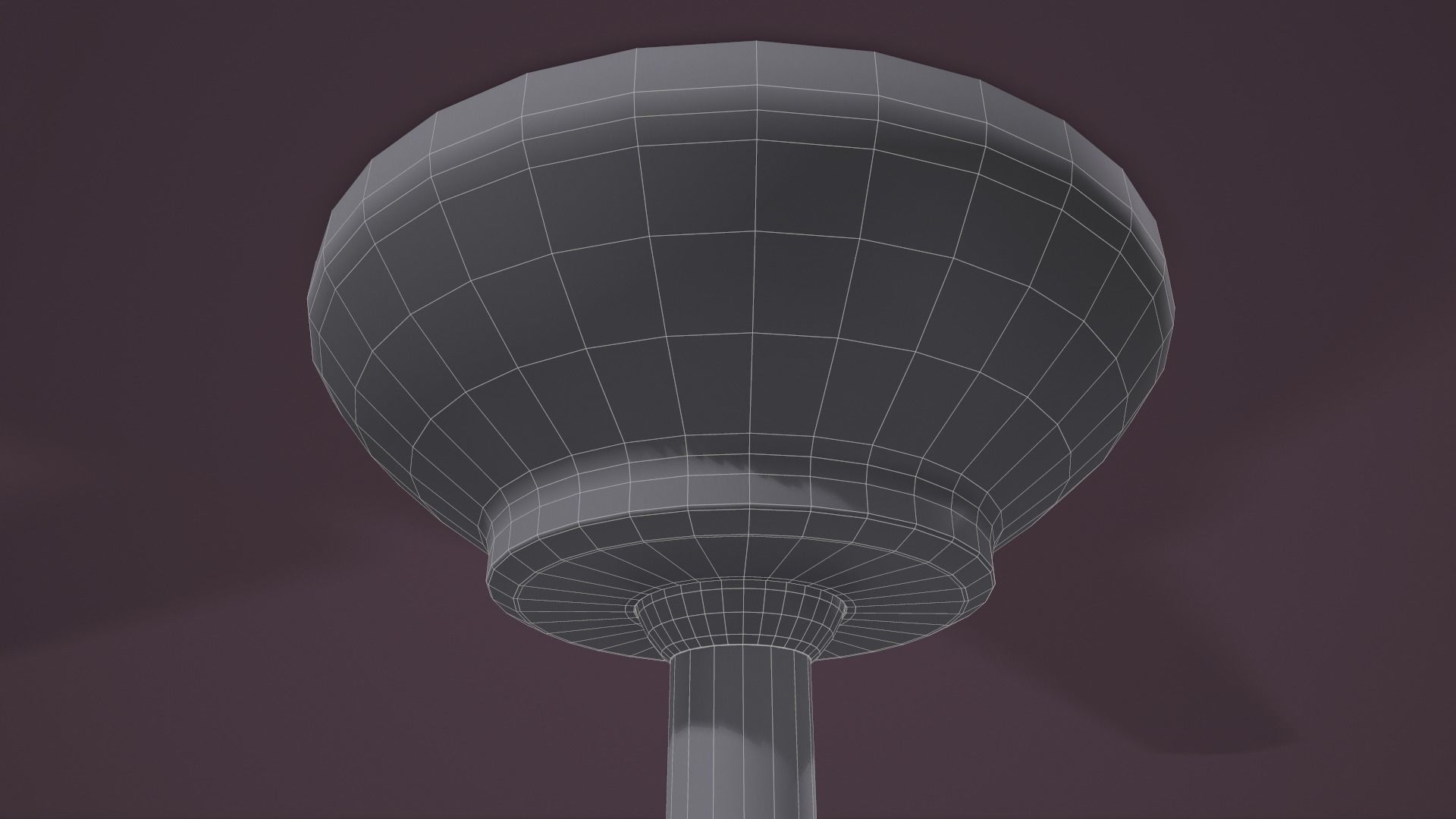 Ceiling Fan Light Low-poly 3D model_21