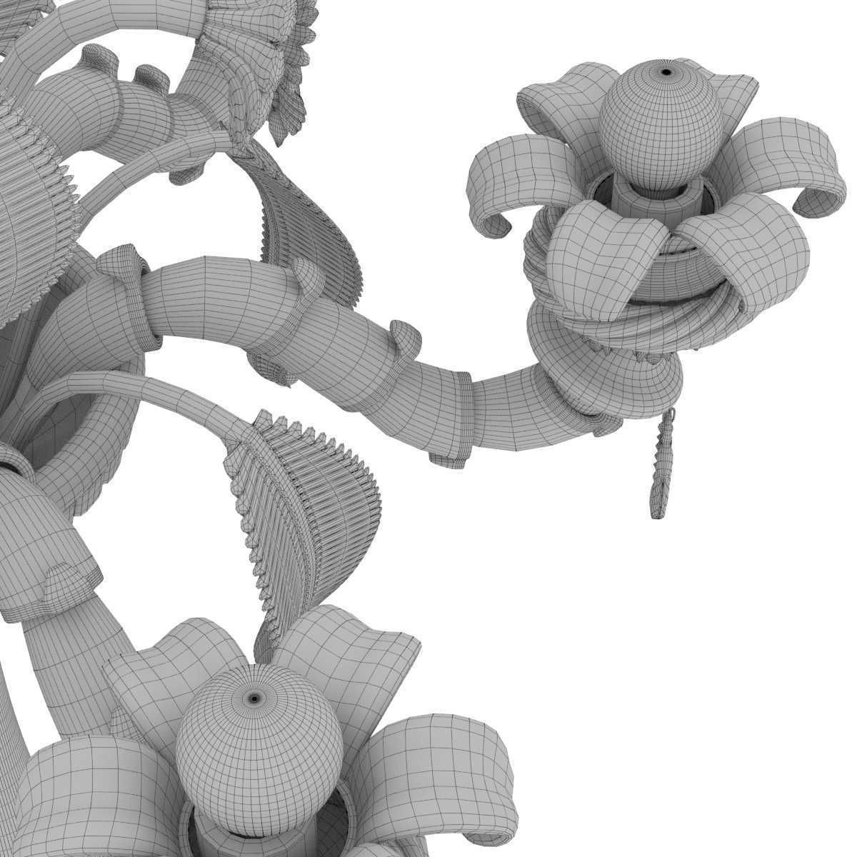 Murano Floor standing lights Roma Series 3D model_8