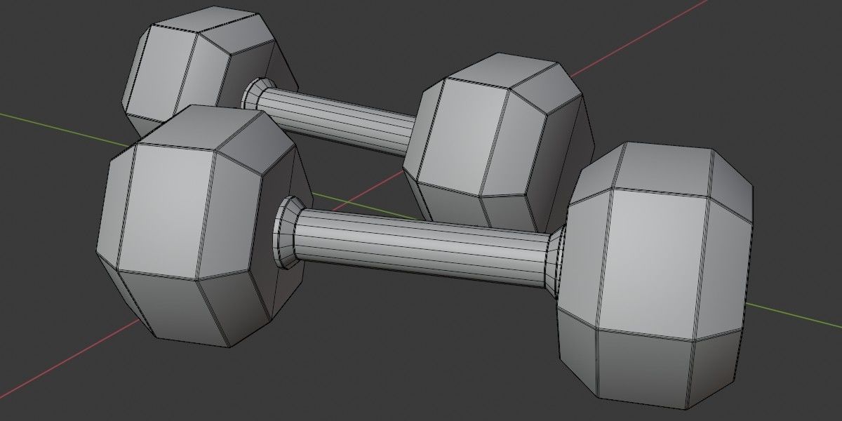 Dumbbells 3D model_3
