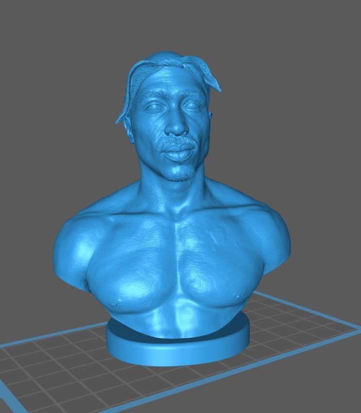 Tupac Shakur 3D print model_16