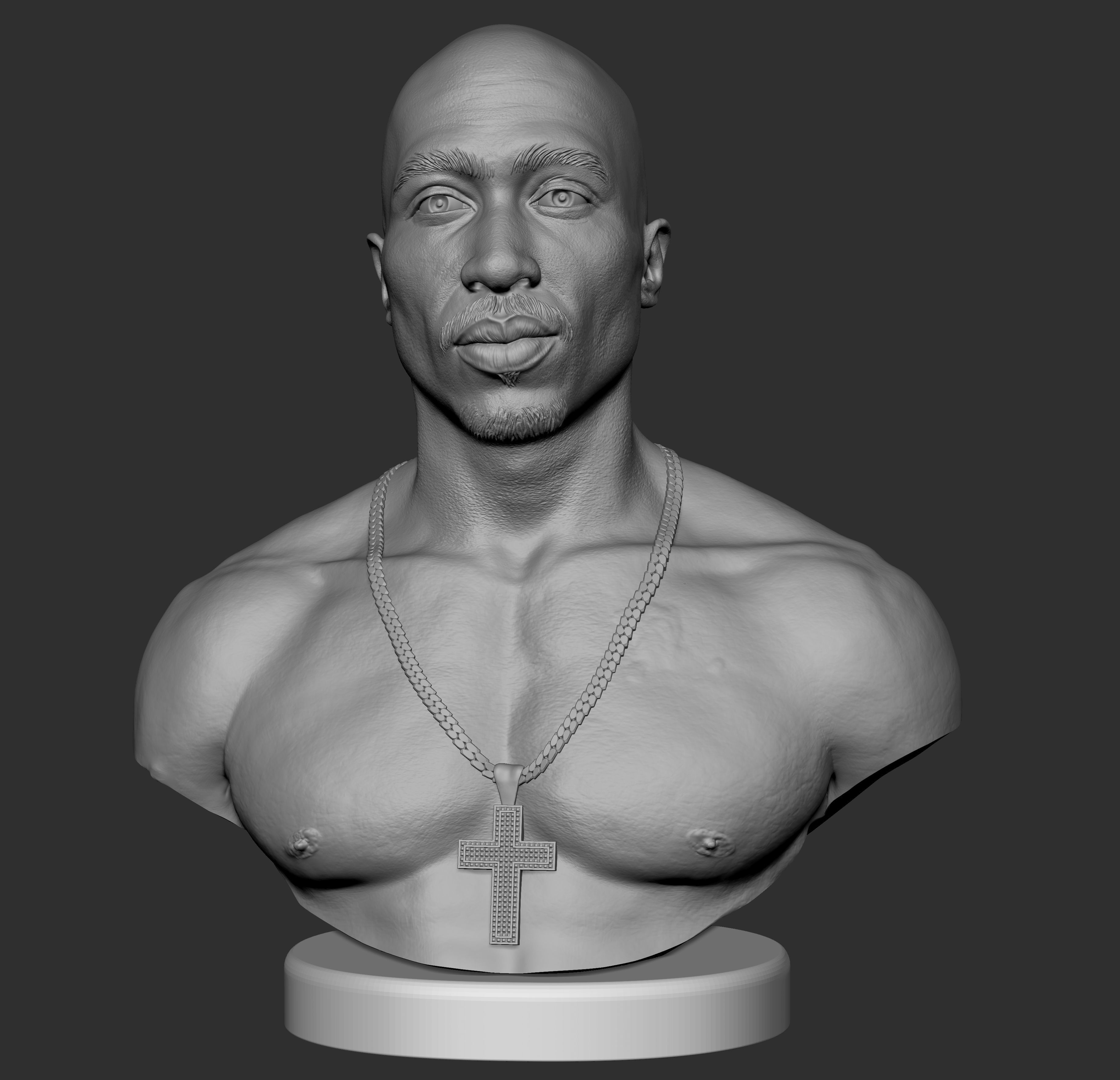 Tupac Shakur 3D print model_1