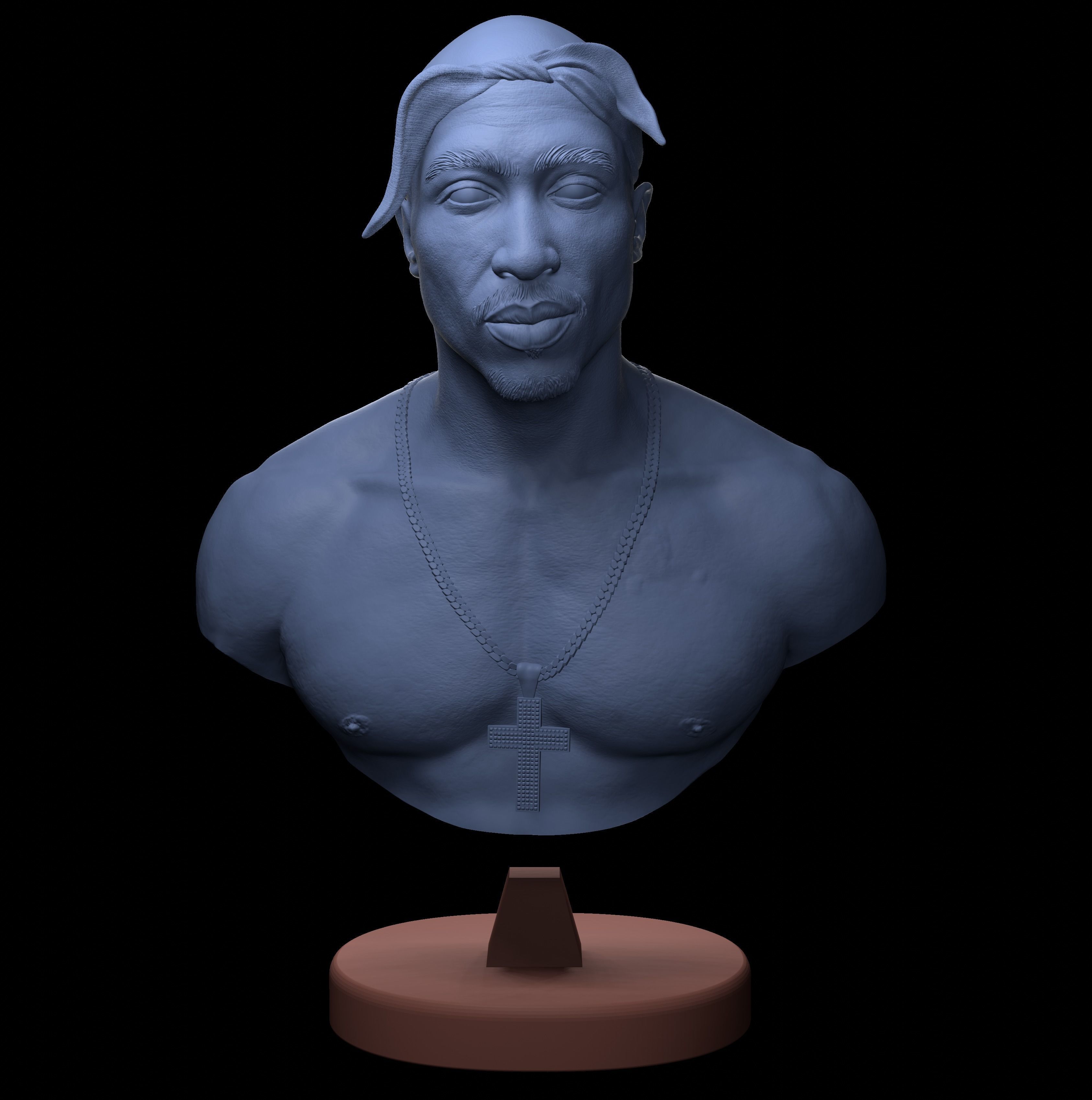 Tupac Shakur 3D print model_6