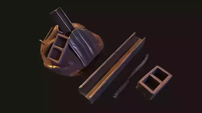 Stylized Junk Material And Models