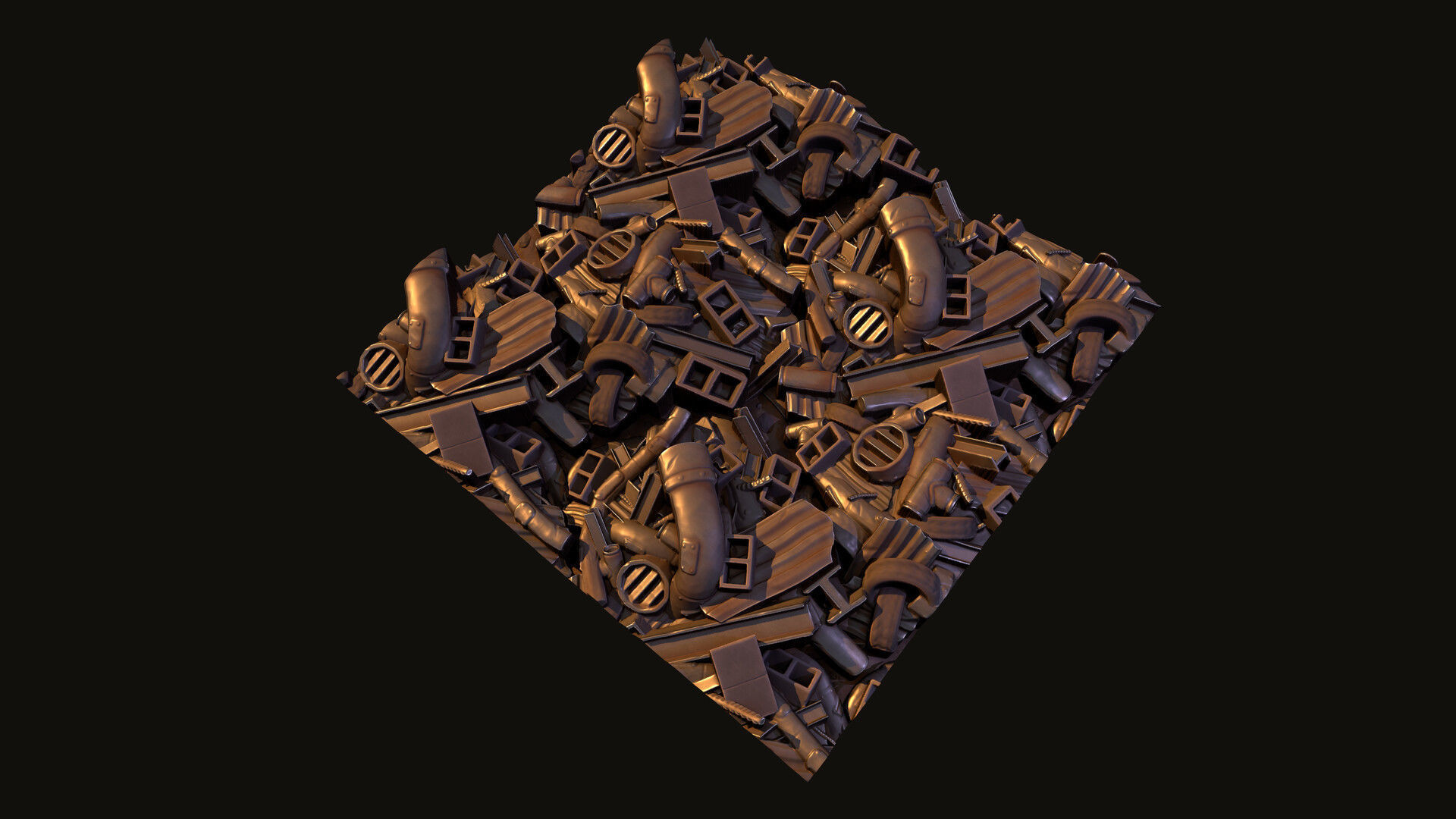 Stylized Junk Material And Models Low-poly 3D model_4