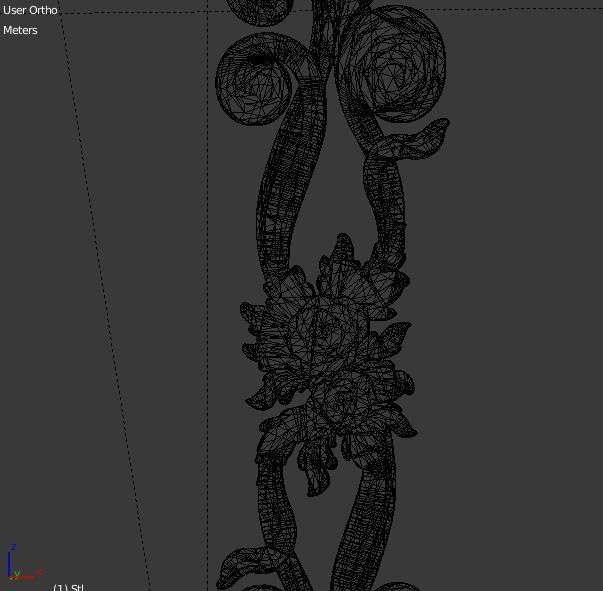 Classic decor ornament v-3D model11 3D model_4