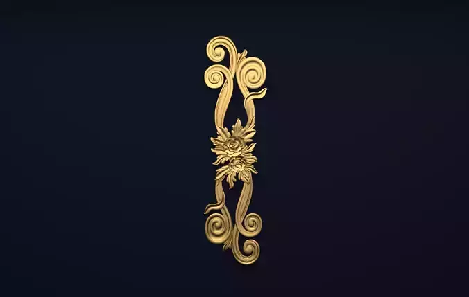 Classic decor ornament v-3D model11 3D model