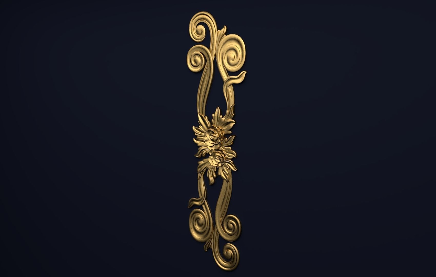 Classic decor ornament v-3D model11 3D model_2