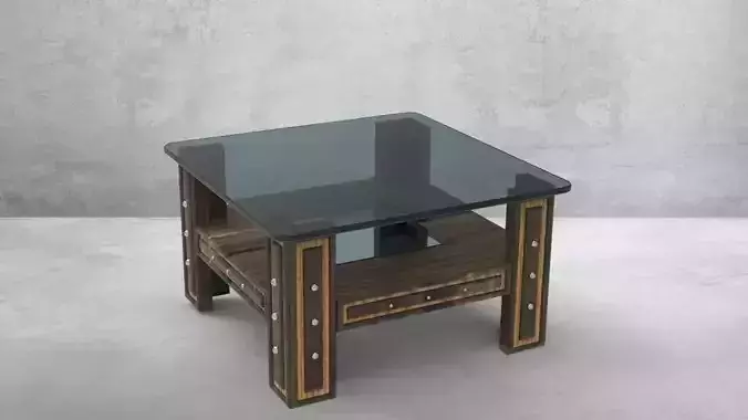 Table Furniture Design CAD Model Low-poly 3D model
