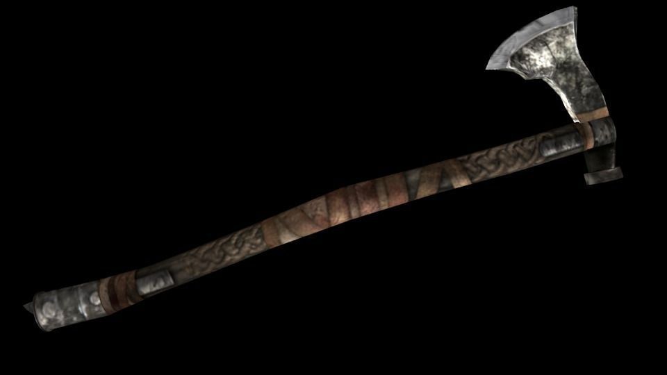 axe of viking Free 3D model_1