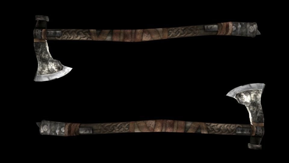 axe of viking Free 3D model_2