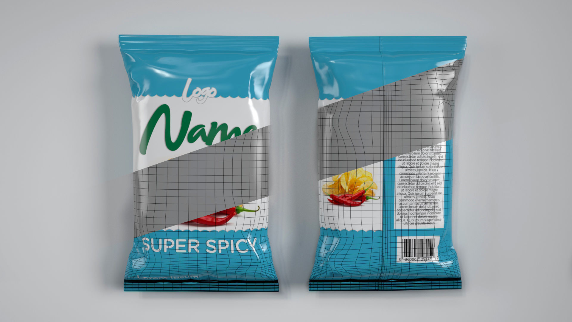 3D Food Packaging  Free 3D model_6
