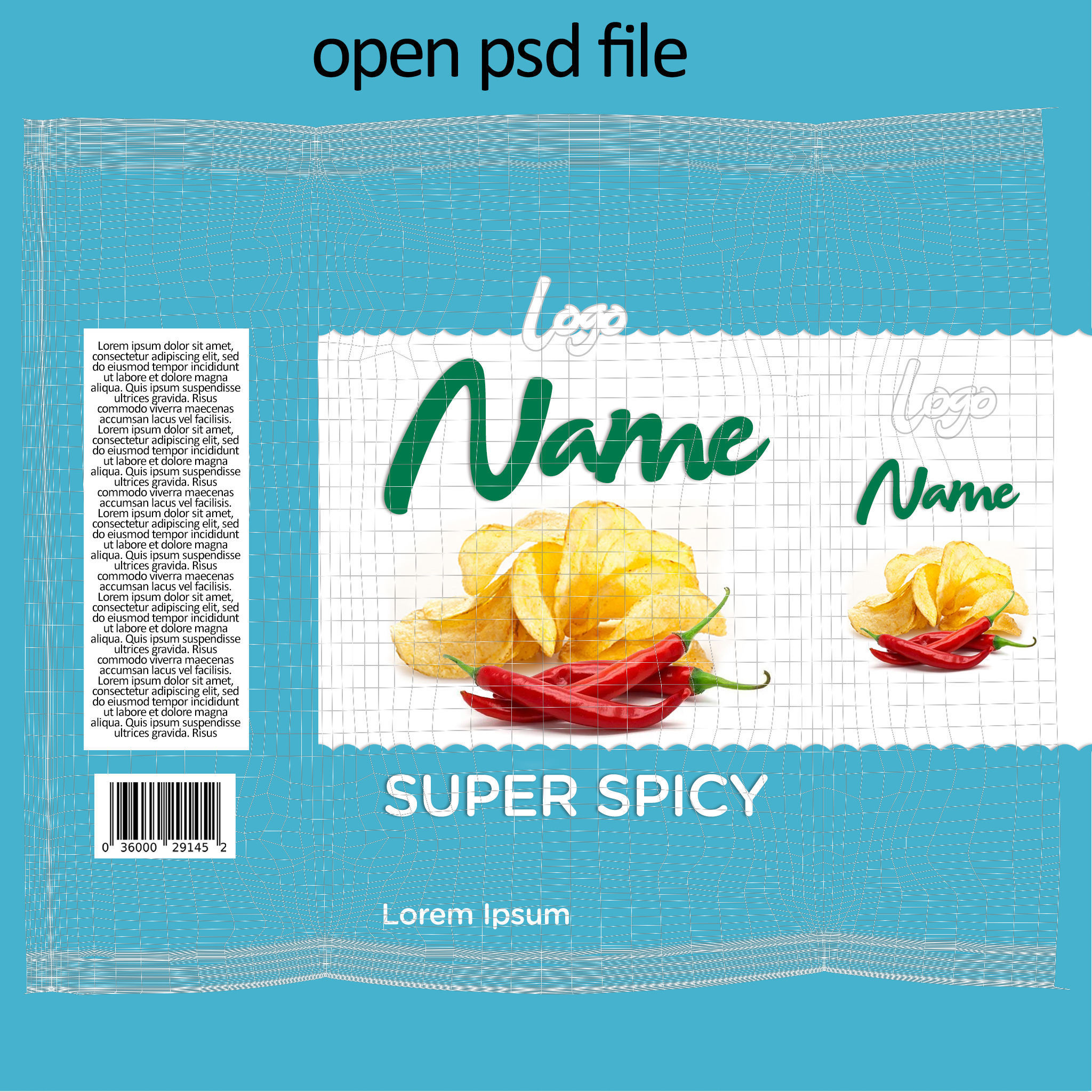 3D Food Packaging  Free 3D model_7