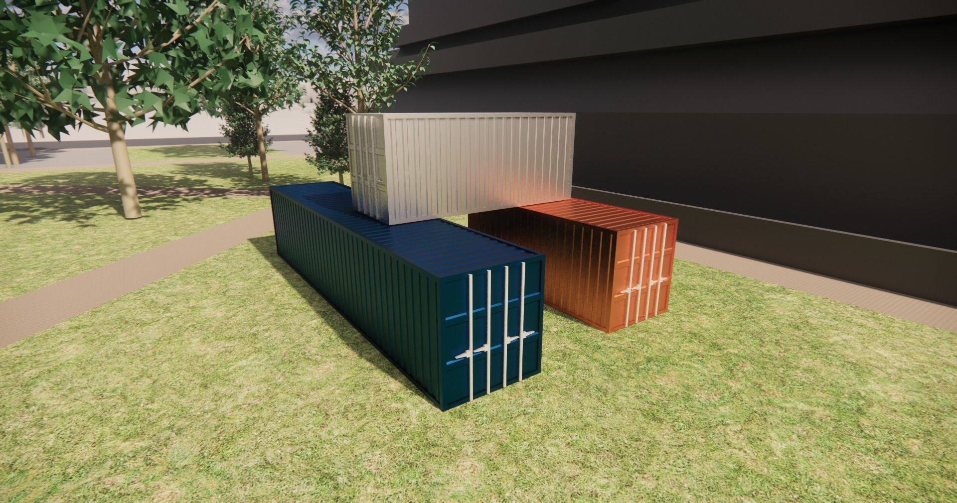Shipping Container 3D model_2