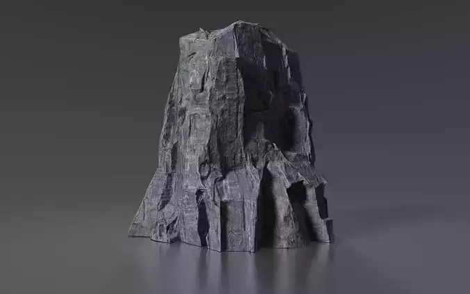 Cliff Rock 004 Low-poly 3D model