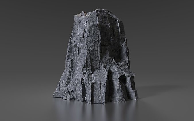 Cliff Rock 004 Low-poly 3D model