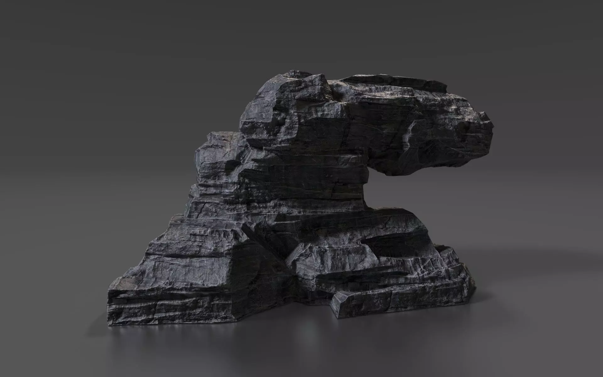 Cliff Rock 005 Low-poly 3D model