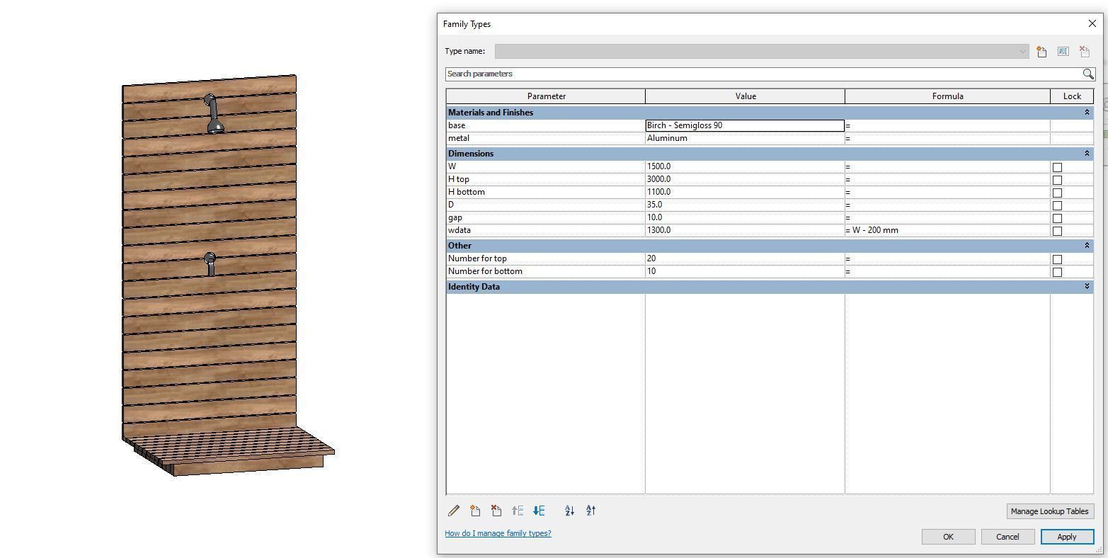 Exterior shower - Full parametric Revit Family Free low-poly 3D model_5
