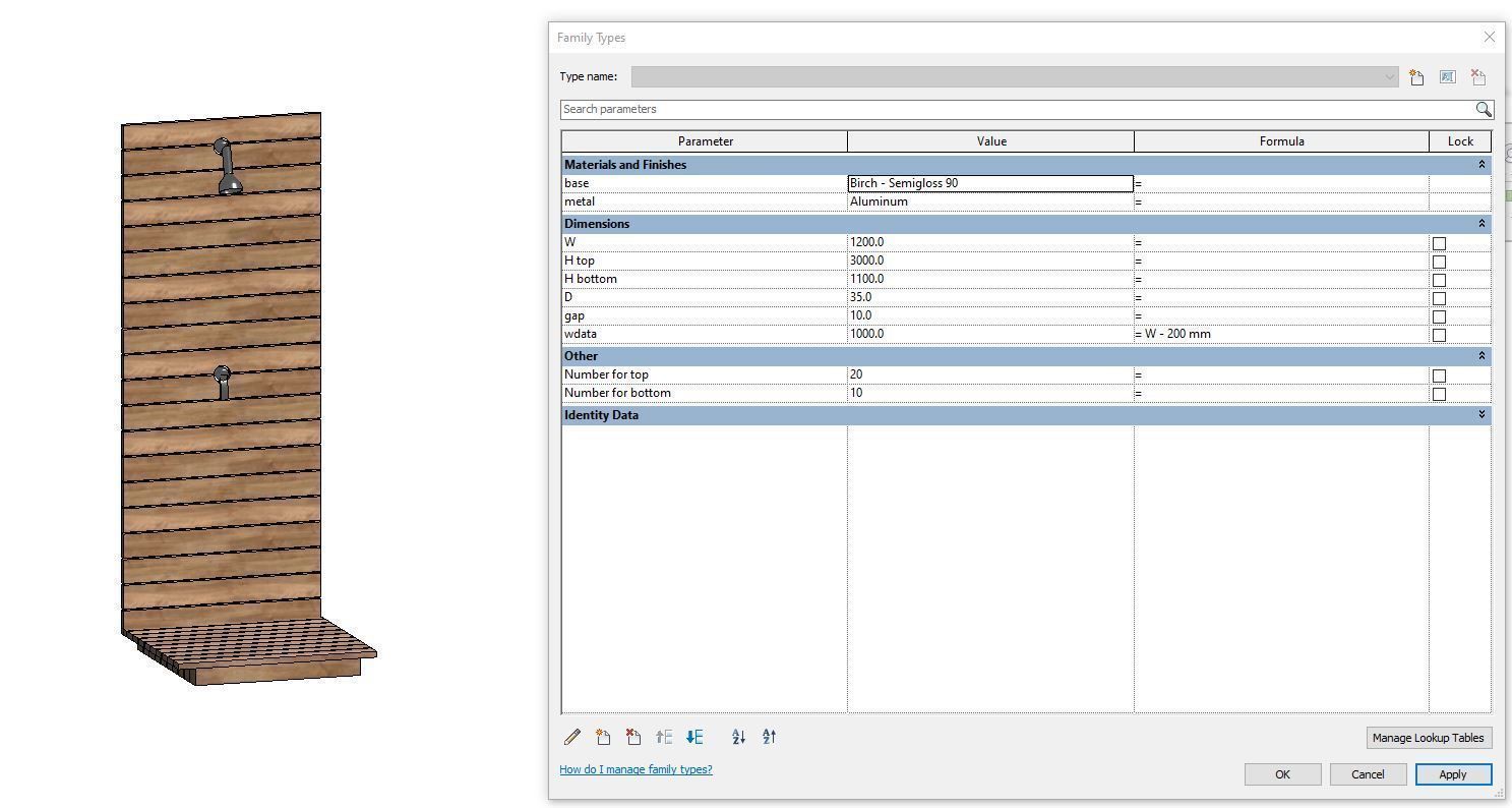 Exterior shower - Full parametric Revit Family Free low-poly 3D model_4