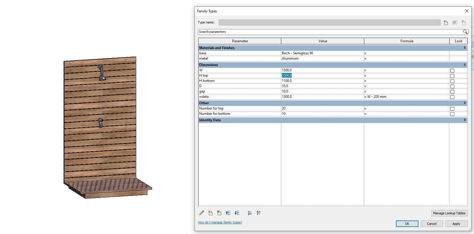 Exterior shower - Full parametric Revit Family Free low-poly 3D model_6