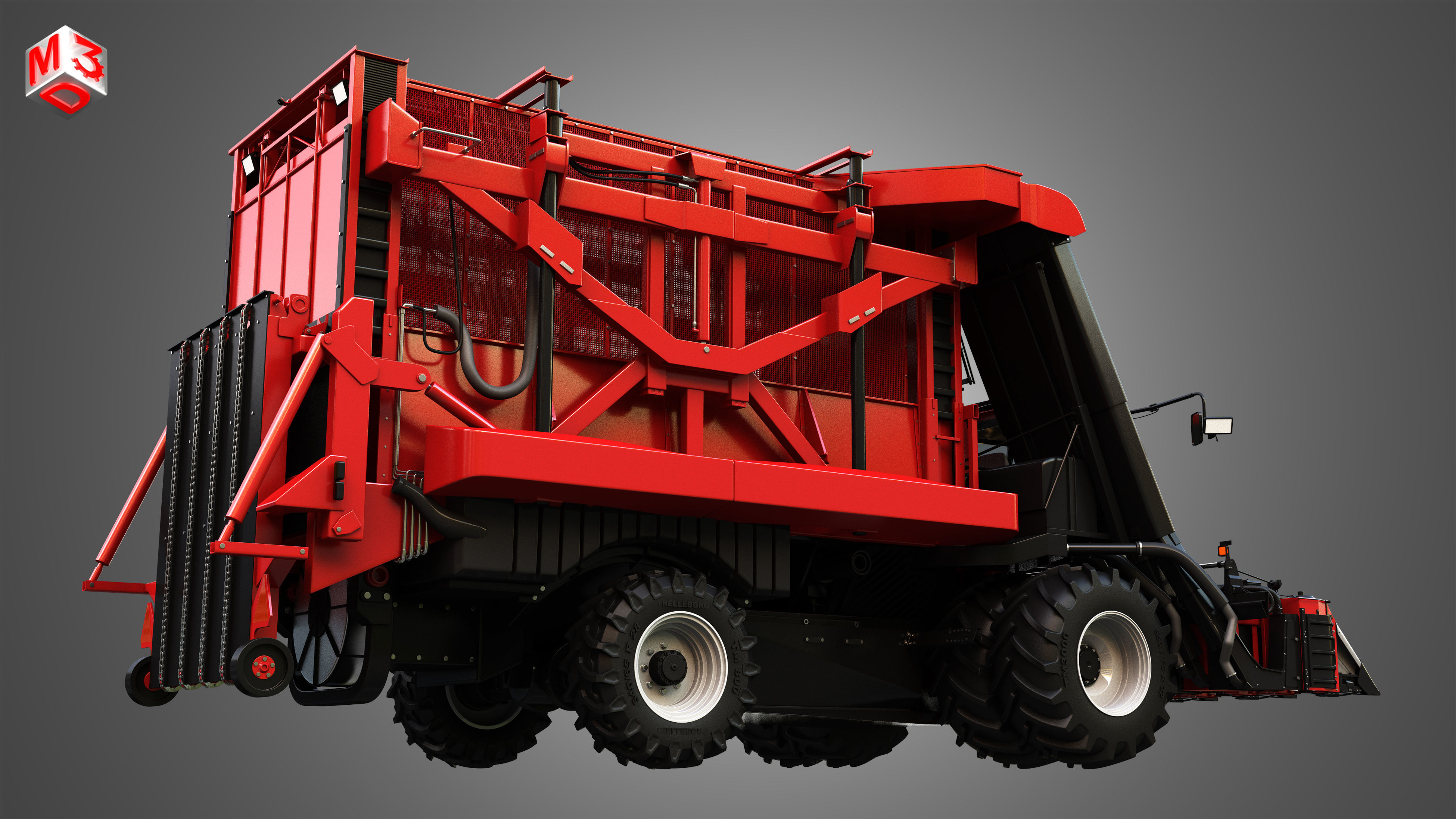 Module Express 635 - Cotton Picker 3D model_9