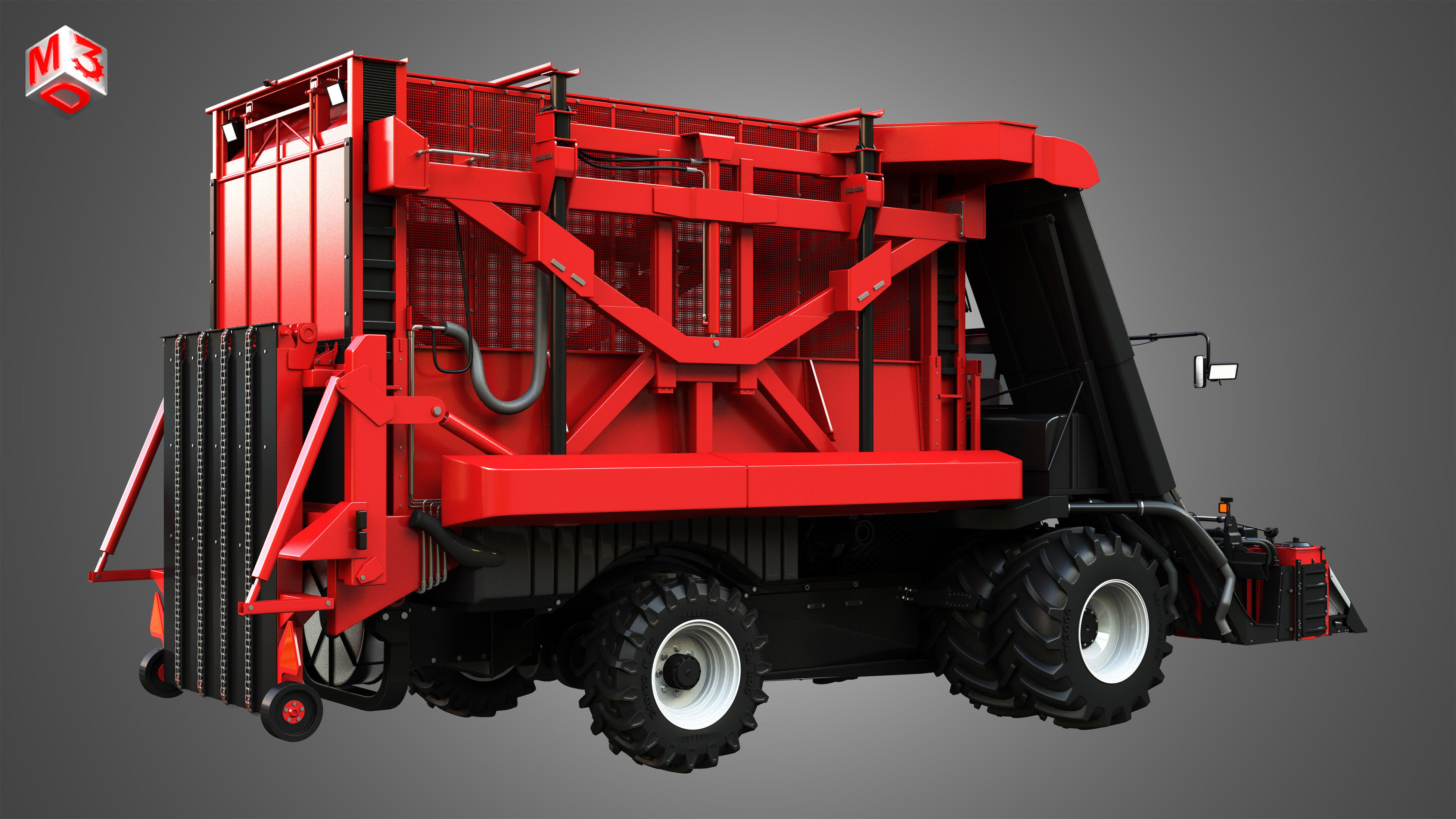 Module Express 635 - Cotton Picker 3D model_1