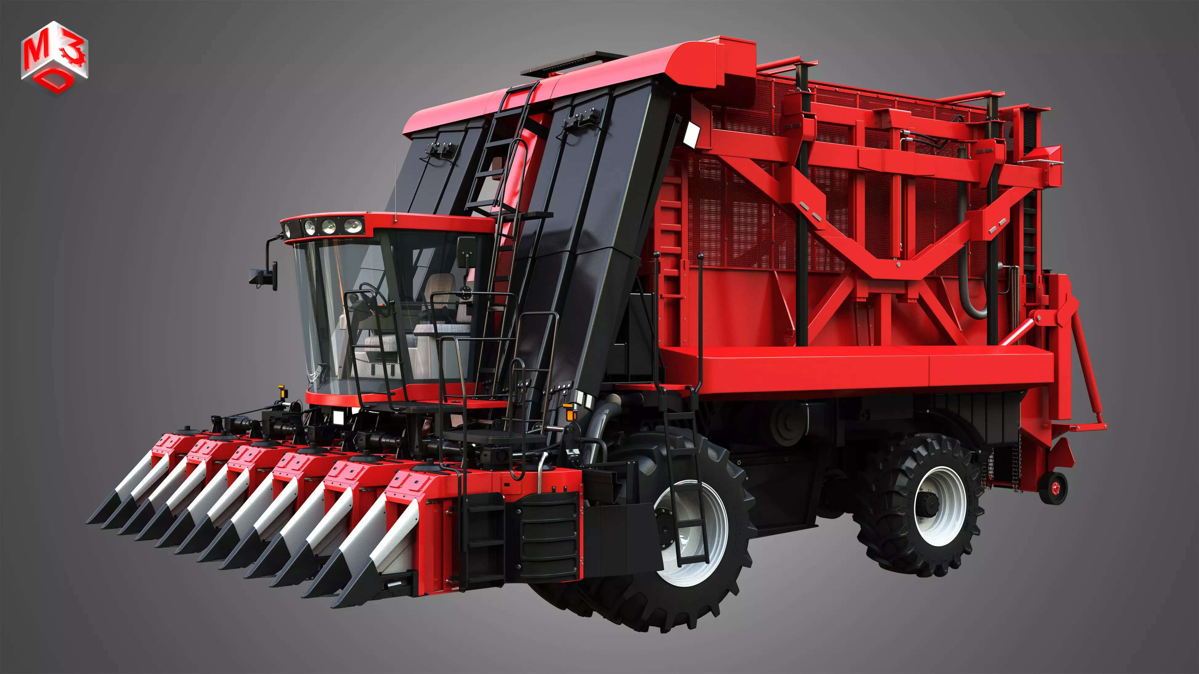 Module Express 635 - Cotton Picker 3D model_0