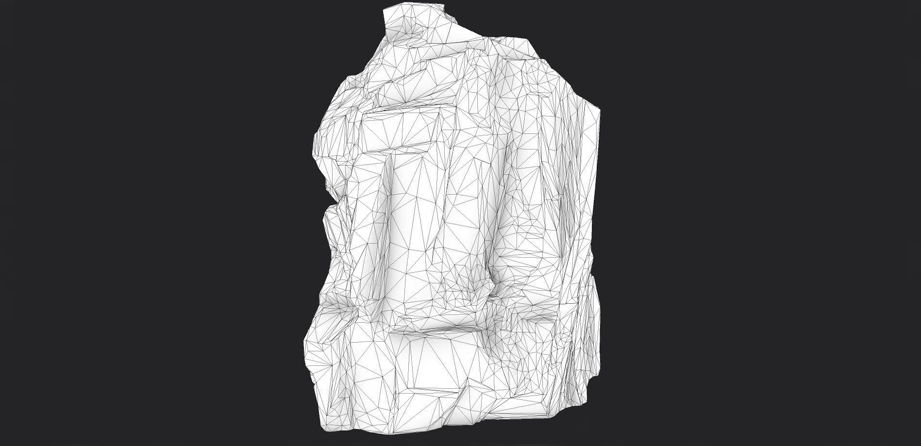 Cliff Rock 006 Low-poly 3D model_7