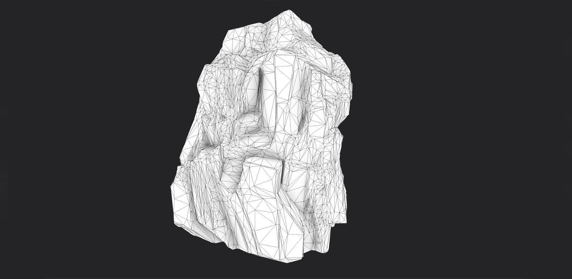 Cliff Rock 006 Low-poly 3D model_4