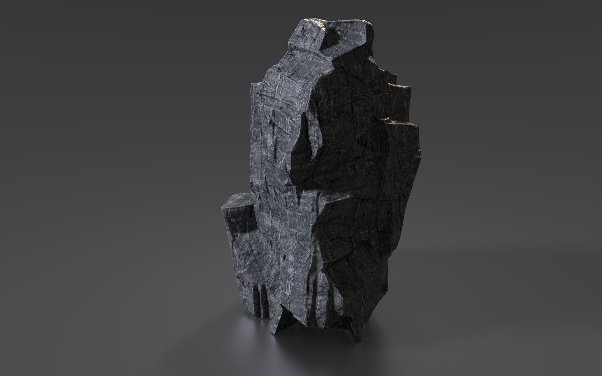 Cliff Rock 006 Low-poly 3D model_1