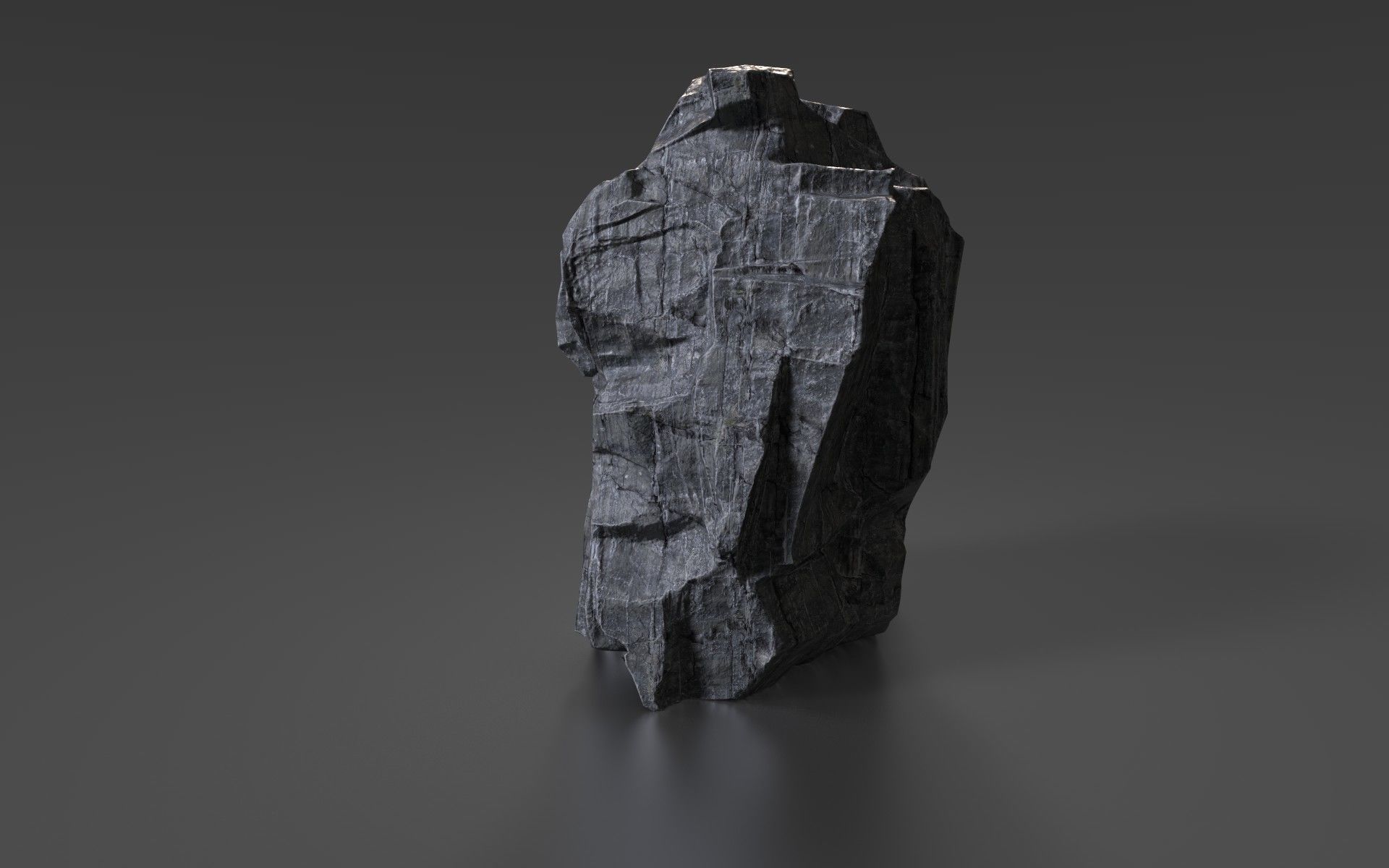 Cliff Rock 006 Low-poly 3D model_3