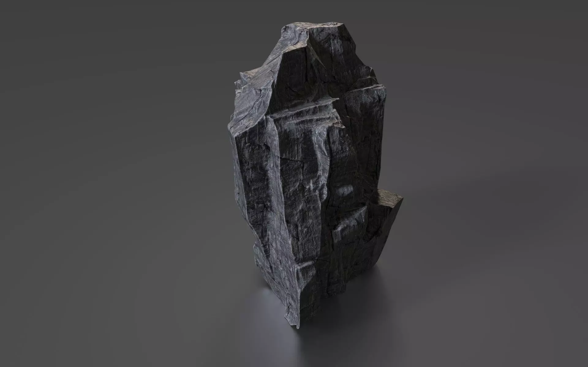Cliff Rock 006 Low-poly 3D model_0