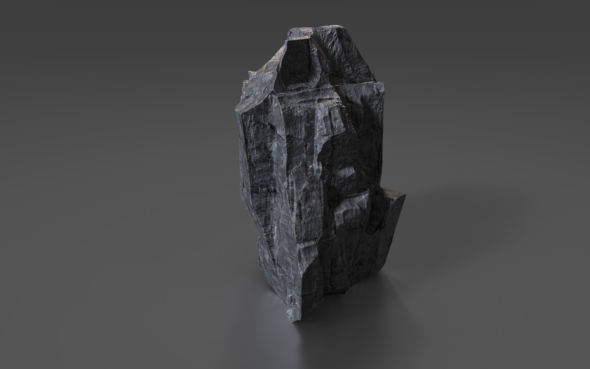 Cliff Rock 006 Low-poly 3D model_2