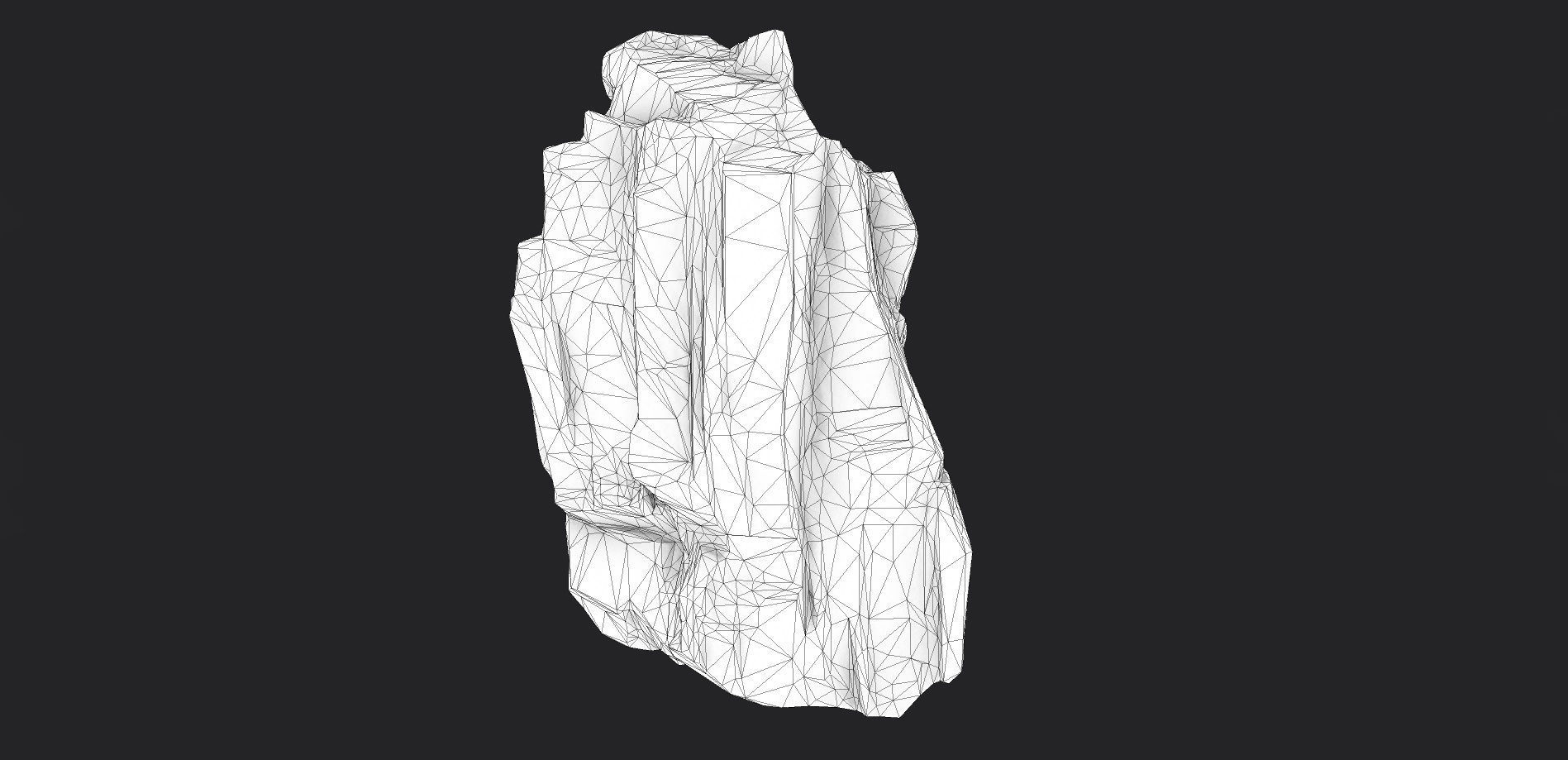 Cliff Rock 006 Low-poly 3D model_8
