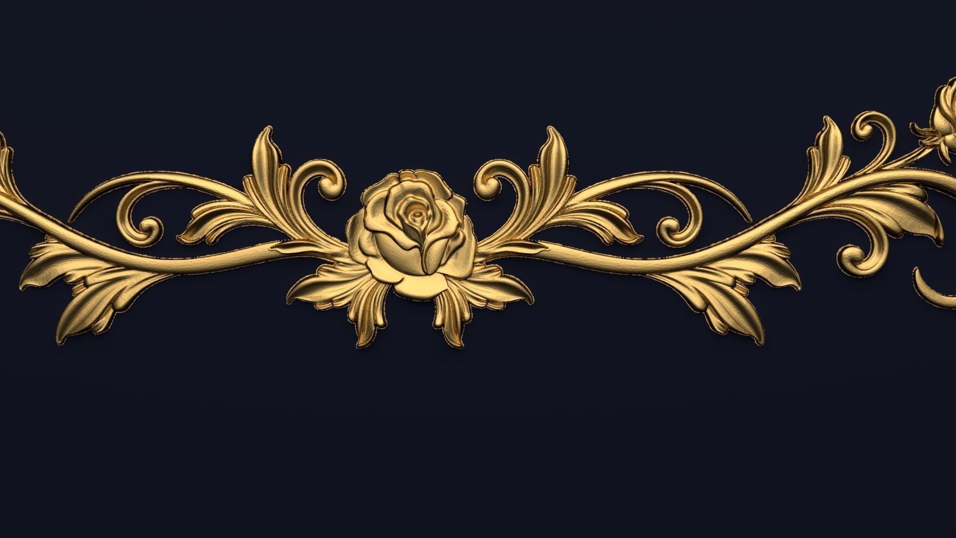 Classic decor ornament v-3D model12 3D model_1