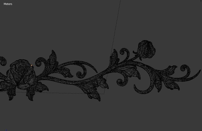 Classic decor ornament v-3D model12 3D model_4