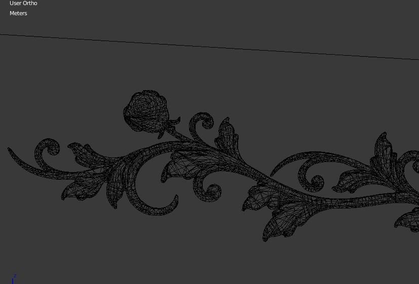 Classic decor ornament v-3D model12 3D model_6