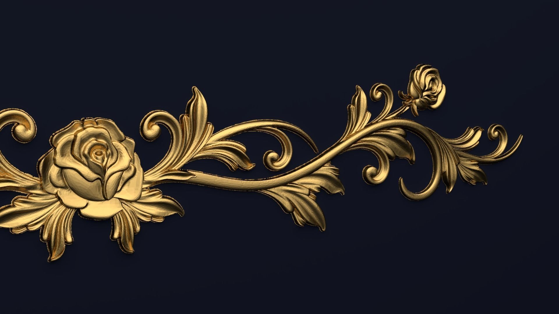 Classic decor ornament v-3D model12 3D model_2