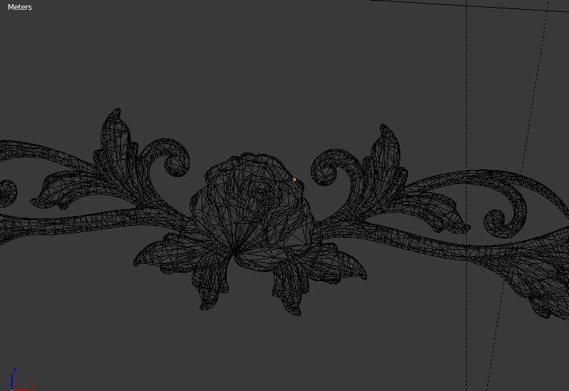 Classic decor ornament v-3D model12 3D model_5