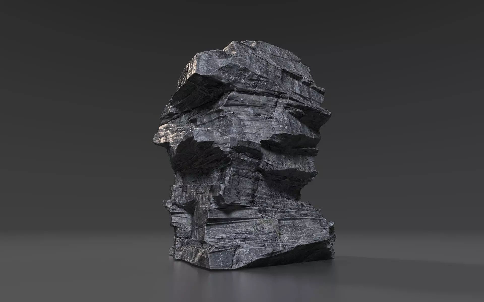 Cliff Rock 007 Low-poly 3D model