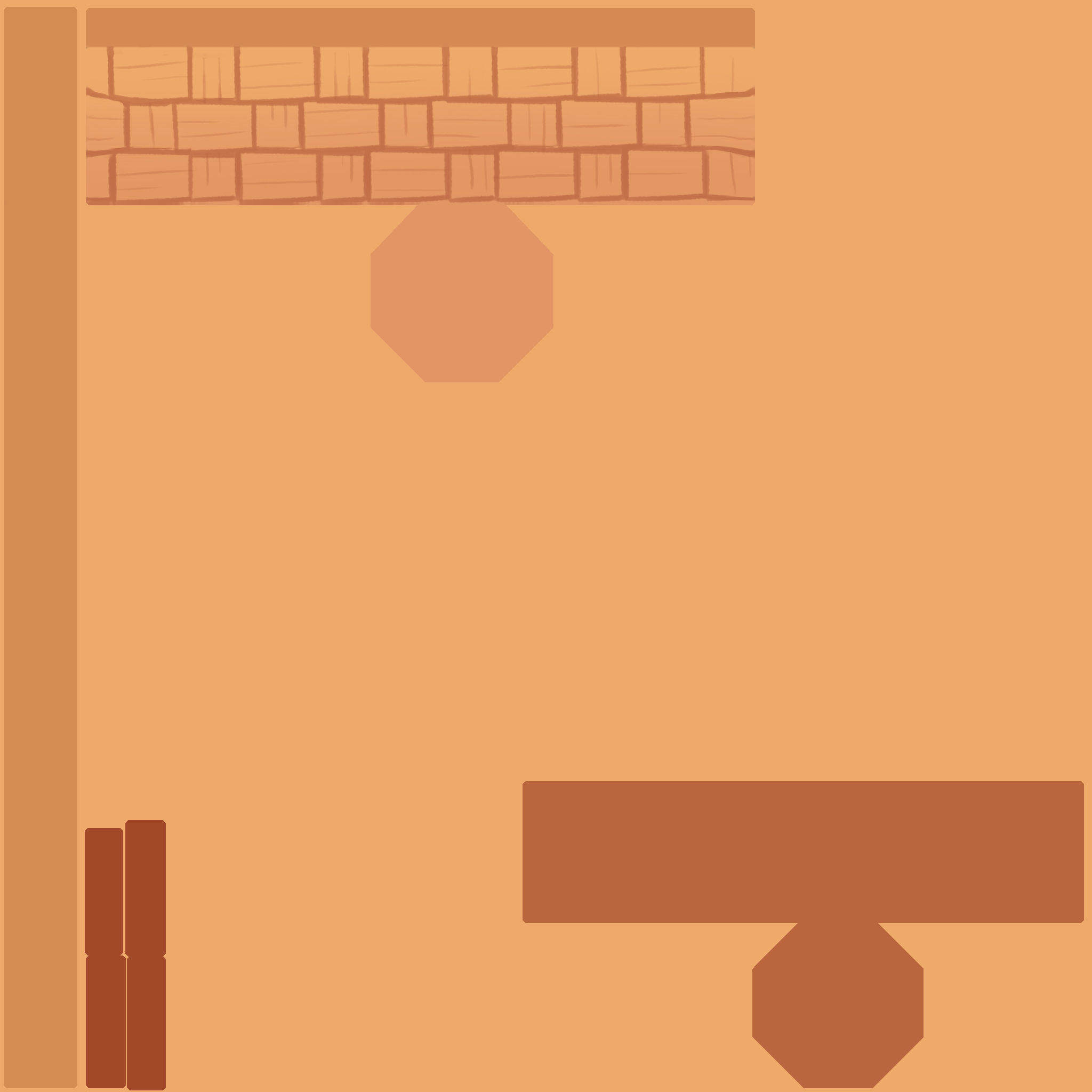 Baskets basket and pot 3D model_4