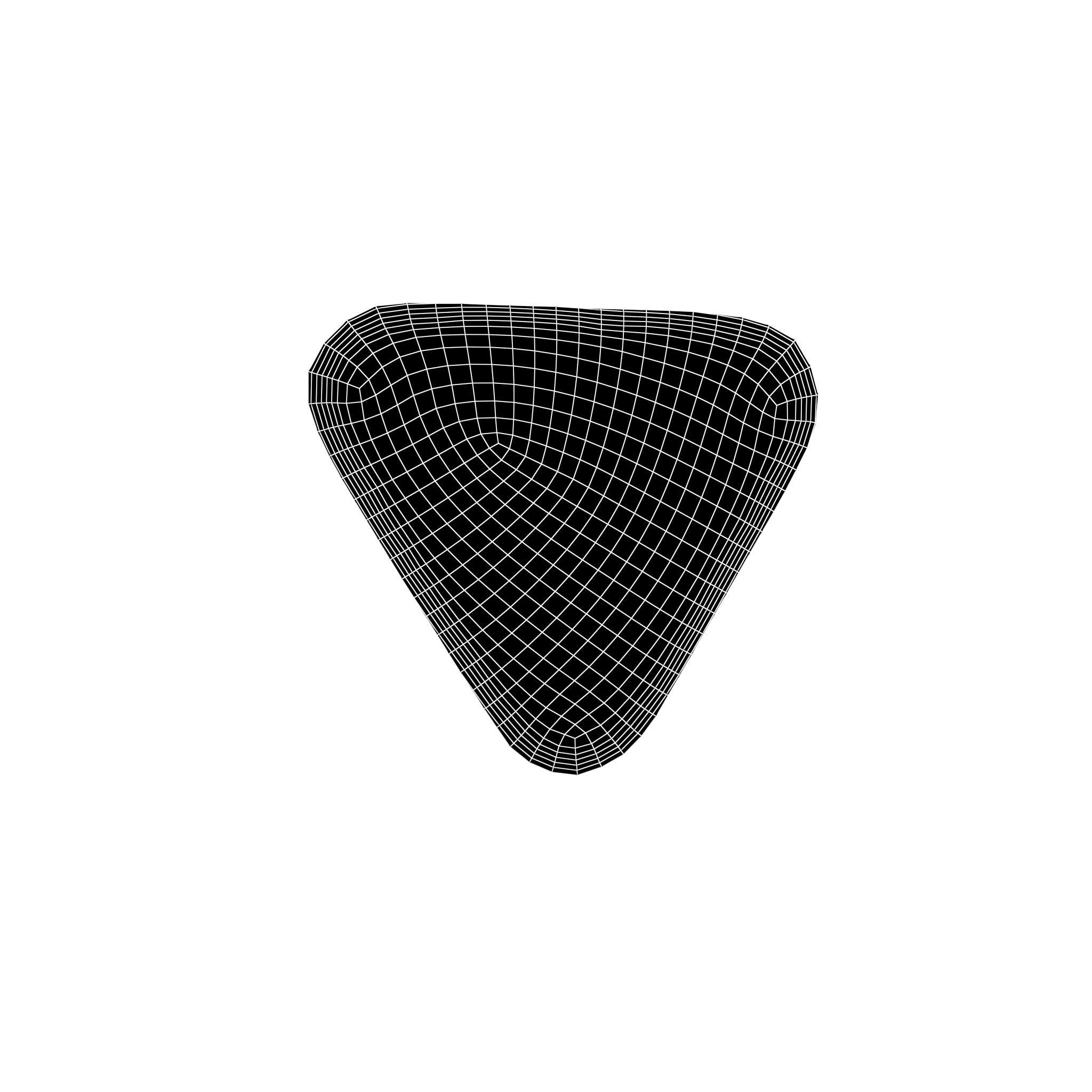 Triangle Chocolate v2 001 Low-poly 3D model_6