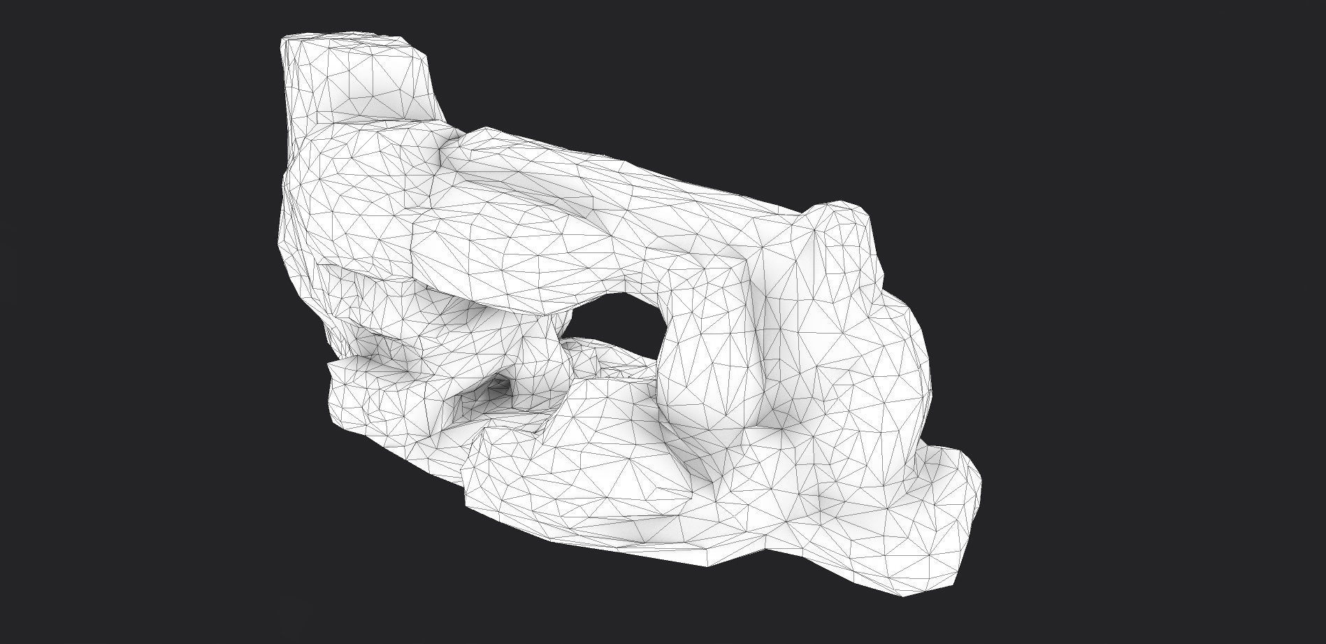 Cliff Rock 009 Low-poly 3D model_5