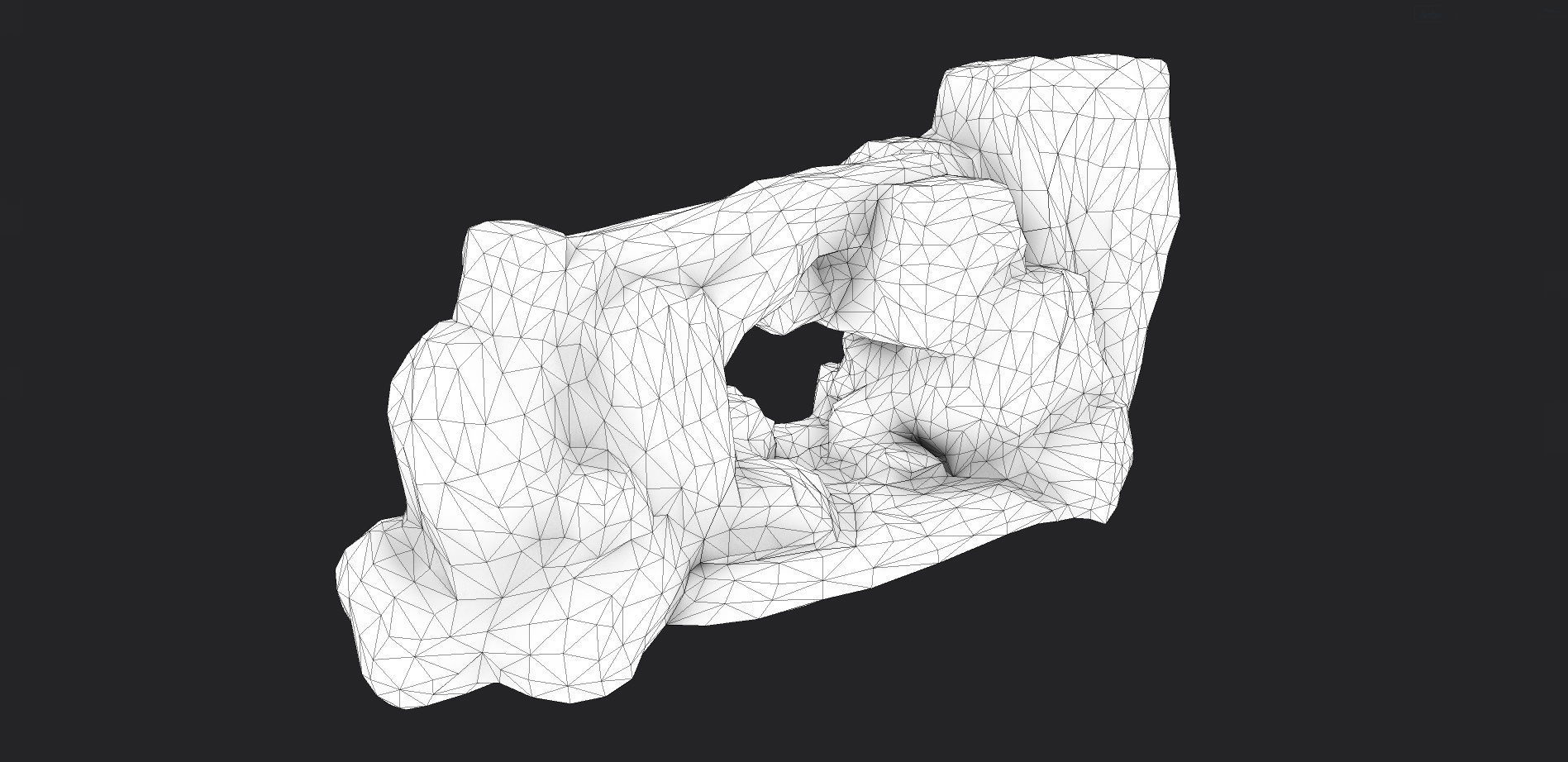 Cliff Rock 009 Low-poly 3D model_6