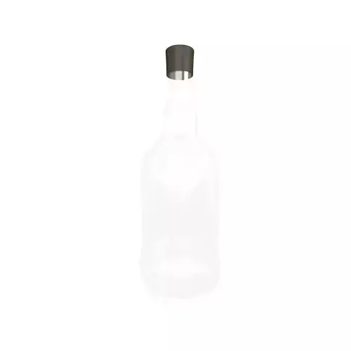 Bottle Whiskey v1 001 Low-poly 3D model