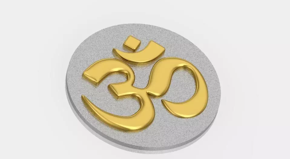 hinduism indian god om 3D print model