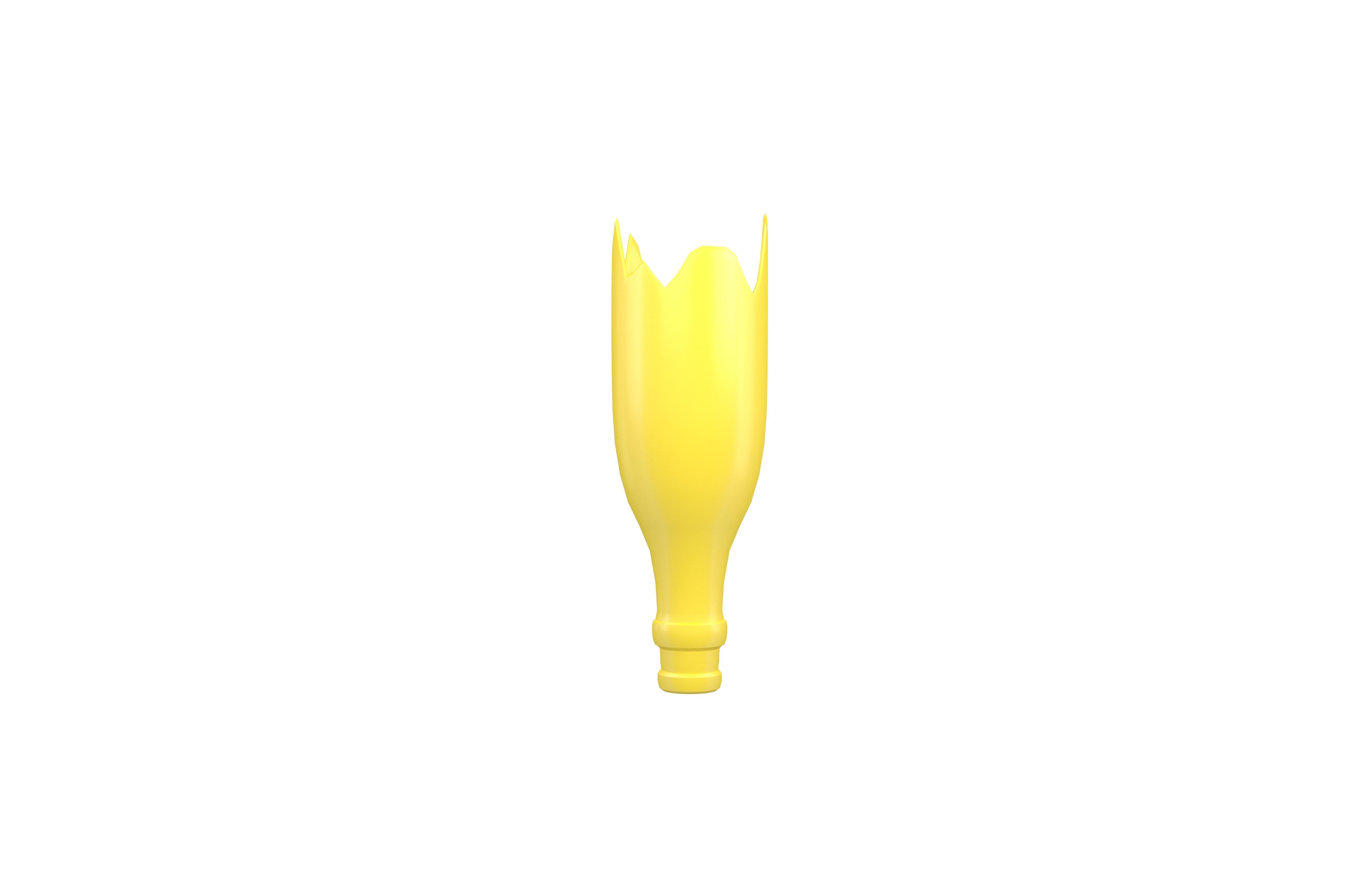 Broken Bottle v1 004 Low-poly 3D model_2